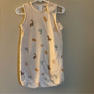 Infant Sleeveless Dinosaur Sleep Sack  - Cream